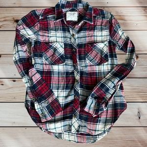 Abercrombie & Fitch Plaid Flannel Button Down Shirt